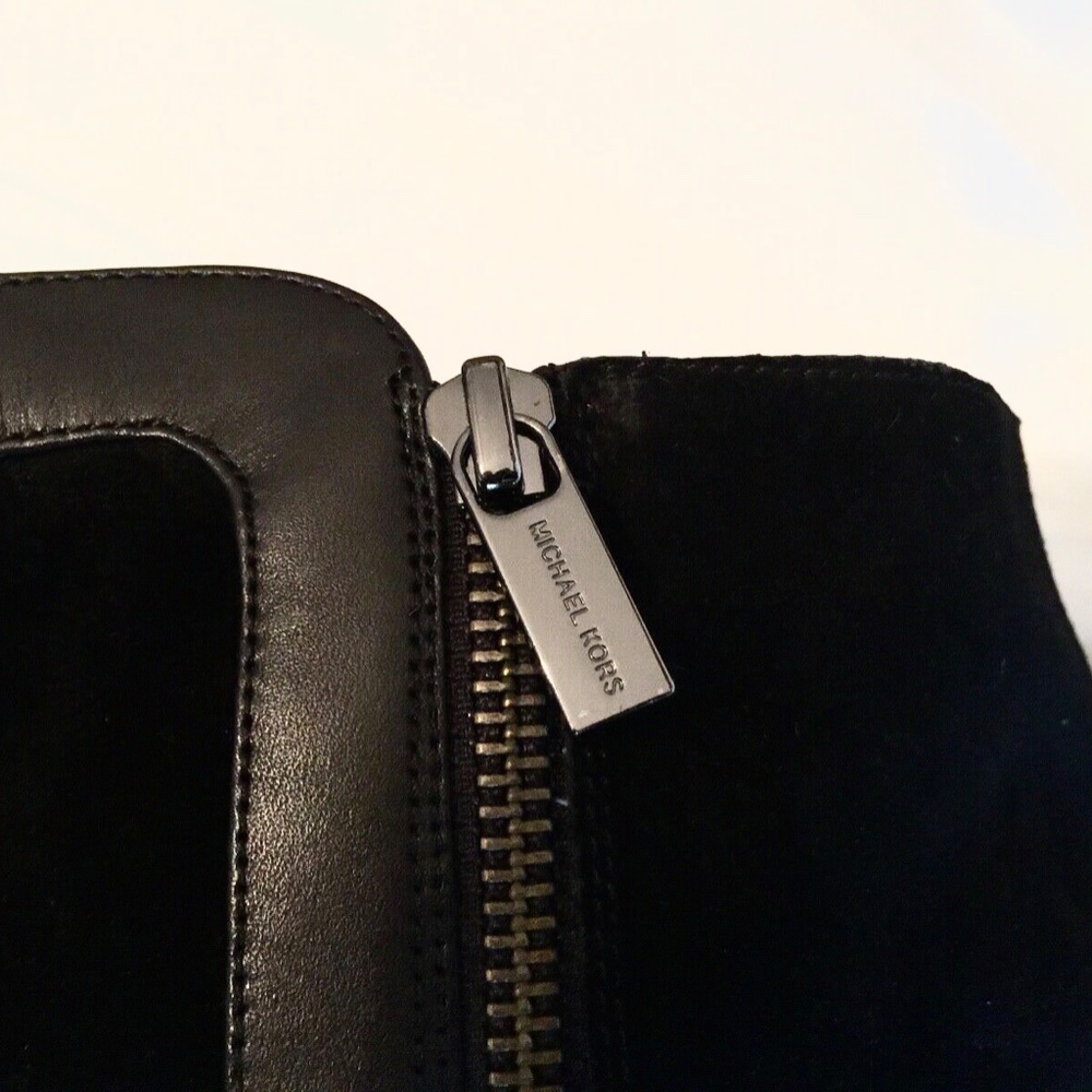 MICHAEL KORS DELANEY OVER THE KNEE TALL BLACK SUEDE LEATHER BOOTS - Wore Once! 8 - Picture 5 of 10
